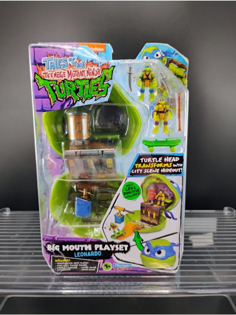 Tales Of TMNT Big Mouth Playset Leonardo Mini Figures 4+ Playmates